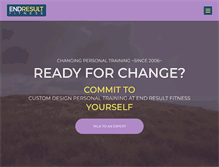 Tablet Screenshot of endresultfitness.ca